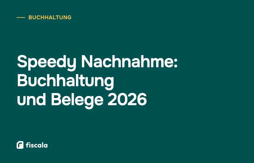 Speedy Nachnahme: Buchhaltung und Belege 2026