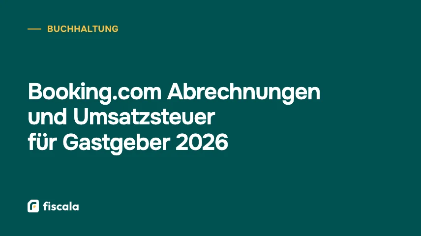 Booking.com Abrechnungen und Umsatzsteuer für Gastgeber 2026