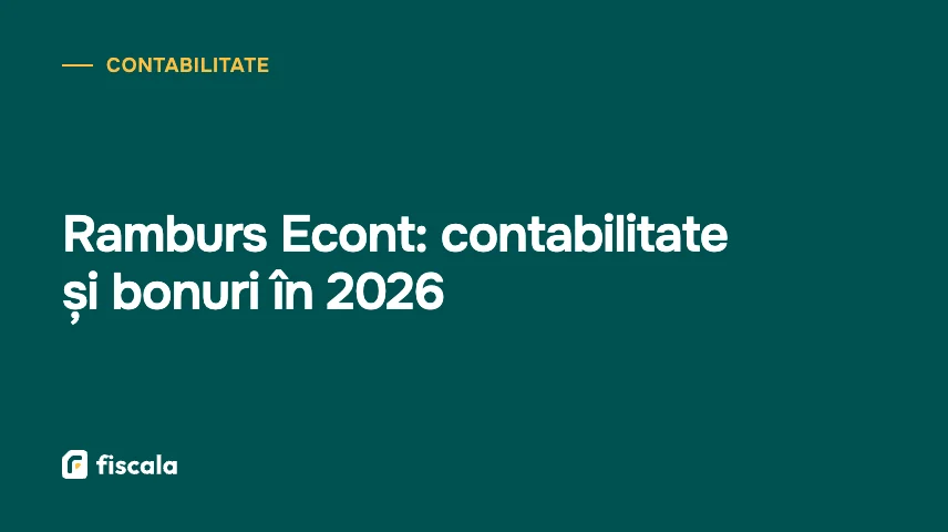 Ramburs Econt: contabilitate și bonuri în 2026