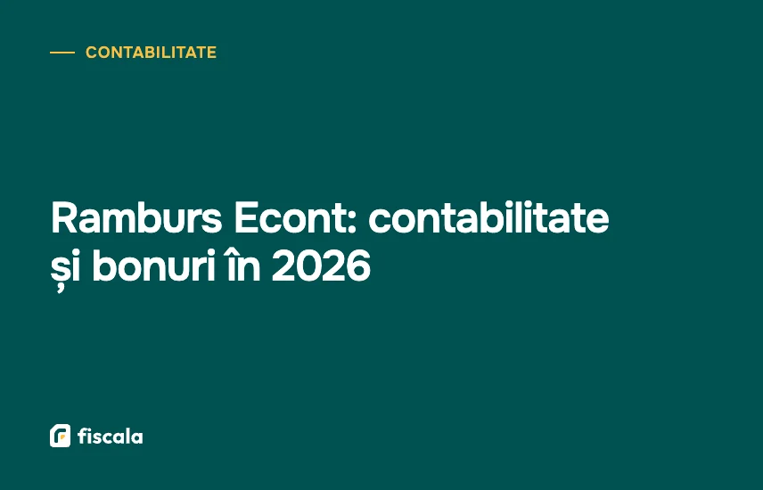 Ramburs Econt: contabilitate și bonuri în 2026