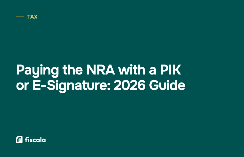 Paying the NRA with a PIK or E-Signature: 2026 Guide