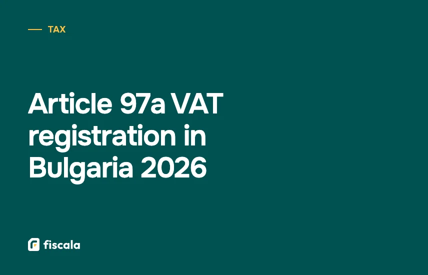 Article 97a VAT registration in Bulgaria 2026